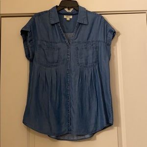 Style & Co Denim Blouse